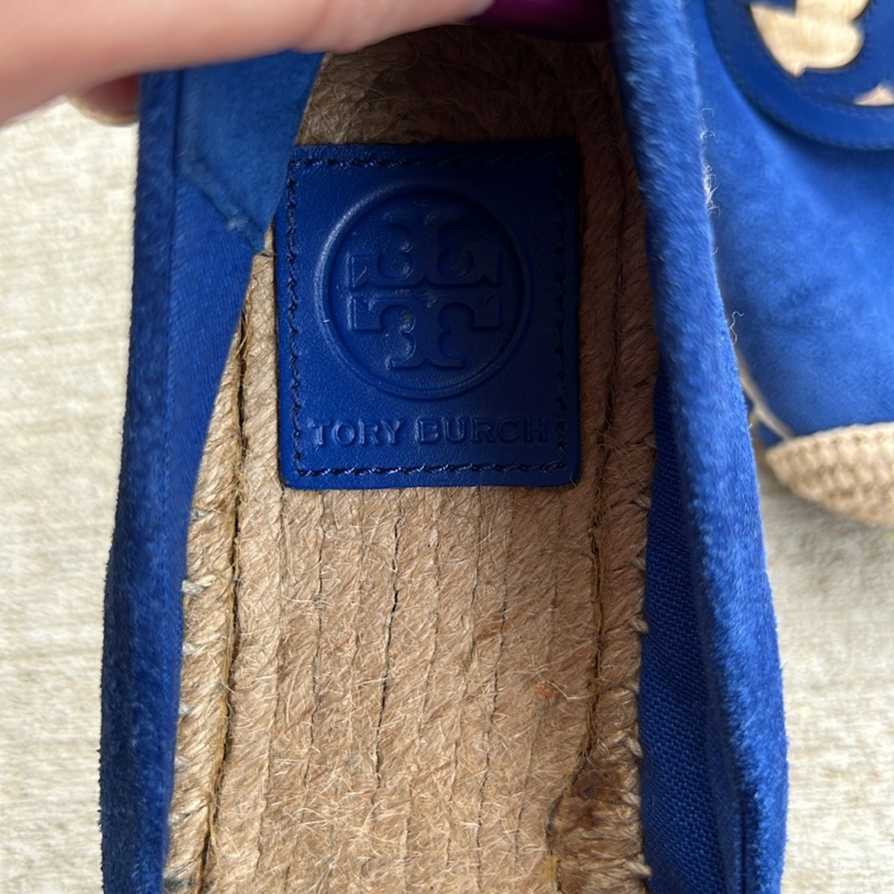 Tory Burch Sidnie Blue Espadrille Flats - Picture 3 of 5